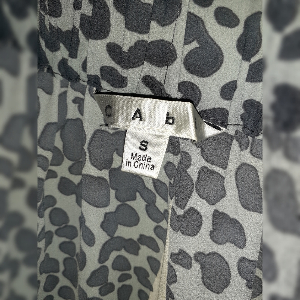 CAbi 401 "Bella" Leopard Print Elastic Waist Skirt - Picture 4 of 8